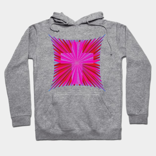 Pink Cross Hoodie by razorcitywriter